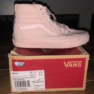 Blush Pink Old School High Top Vans